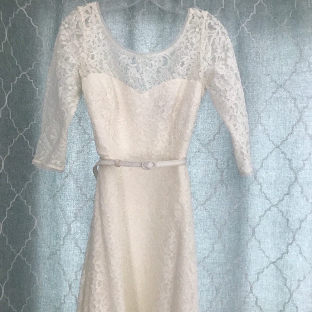 White House Black Market lace dress.